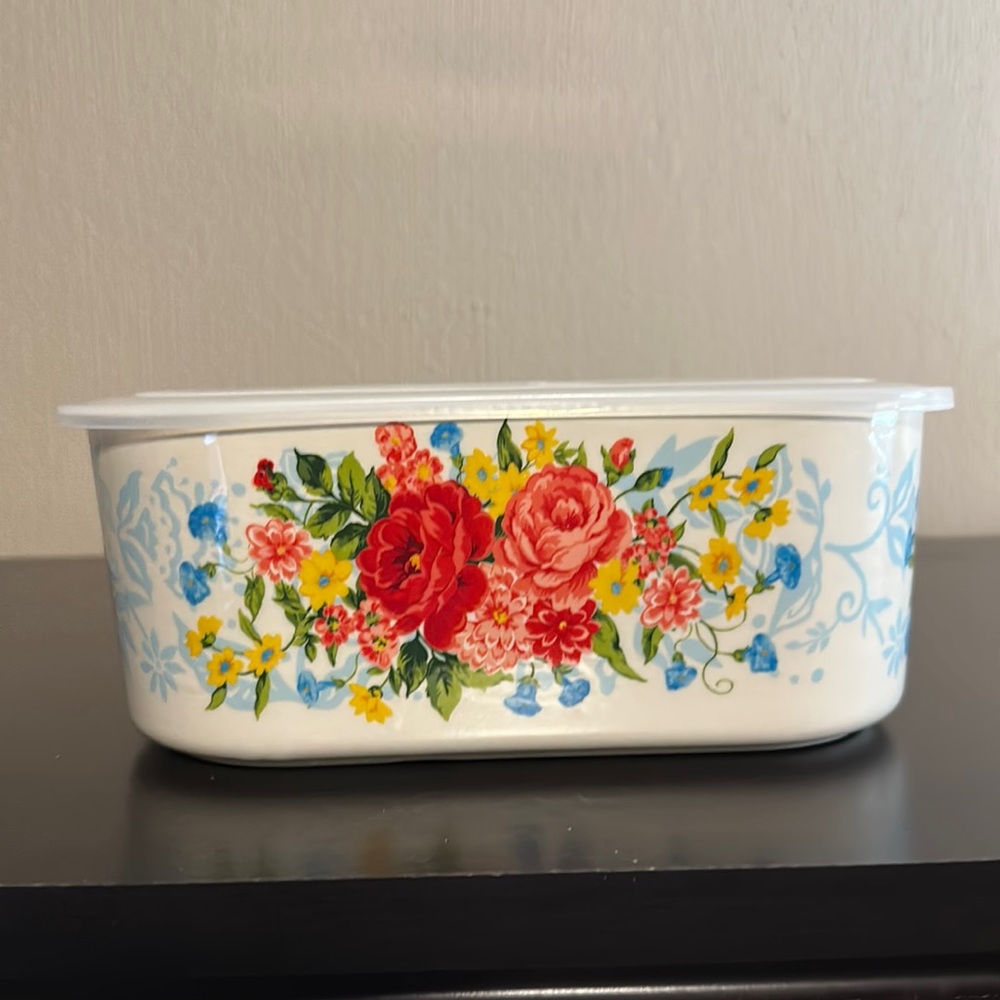 Pioneer Women Sweet Rose Cookware w/ airtight vented lid gorgeous floral design